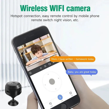 Monitor inteligente A9 HD Wifi, cámaras de vigilancia, videocámara con sensor, video web, seguridad para el hogar, seguridad inalámbrica