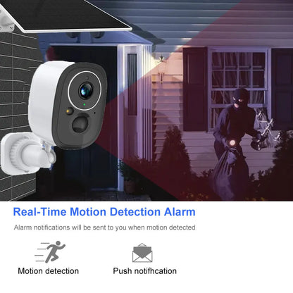 Cámara de seguridad exterior inalámbrica Tuya de 5 MP con WiFi y energía solar, batería de bajo consumo, sensor PIR de presencia, cámara IP de vigilancia a color para visión nocturna