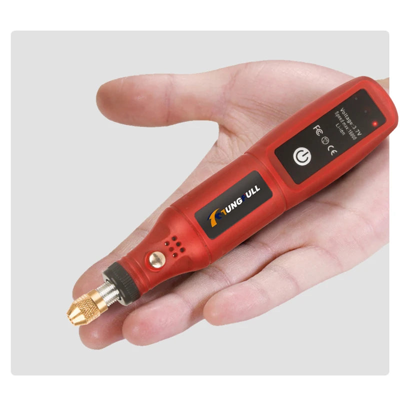 Herramienta rotativa eléctrica, pluma de grabado, carpintería, taladro eléctrico inalámbrico, pulidora de uñas, joyería pequeña, máquina de preparación de jade