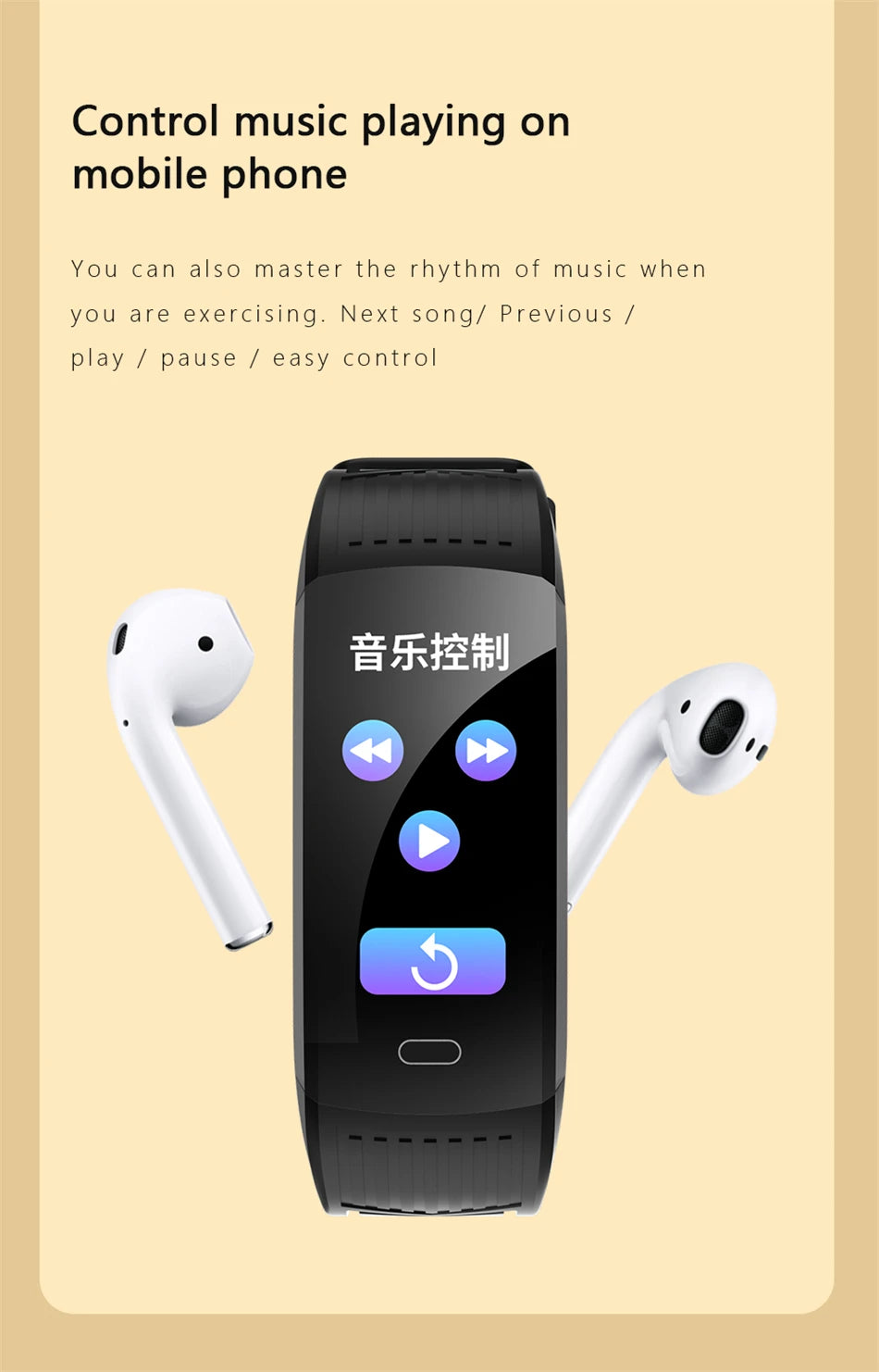 FOXBOX 2025 - Pulsera inteligente para hombre y mujer, resistente al agua, compatible con todos los smartphones, compatible con fitness y deportes, ideal para parejas, LIGE