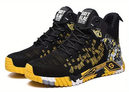 Zapatos de seguridad de caña alta con punta de acero para hombre y mujer, botas de seguridad indestructibles y antigolpes.