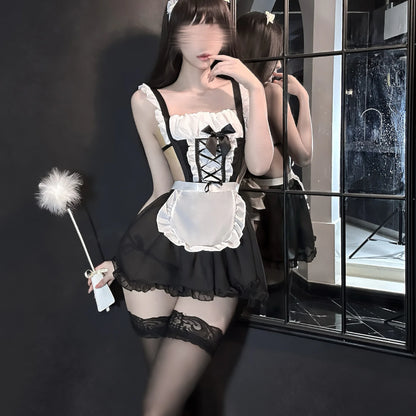Lolita Anime Sexy Lingerie Maid Cosplay Costume Kawaii Maid Dress Waitress Party Stage Costumes Japanese Porno Club Temptation