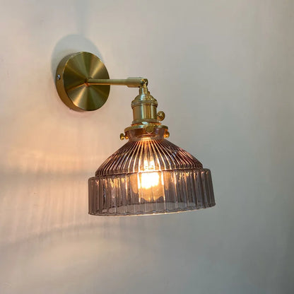 Iluminación para sala de estar, decoración de pared, personalidad nórdica, arte de vidrio verde, aire fresco transparente, espejo de pasillo, faro, faro para dormitorio