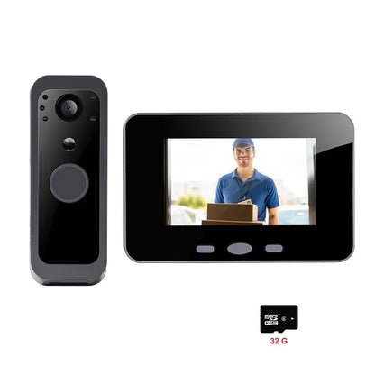 Yuezhe Tuya Smart Life WiFi Video Doorbell PIR Camera 2MP Outdoor Waterproof Wireless Door Security Intercom System 5' Monitor