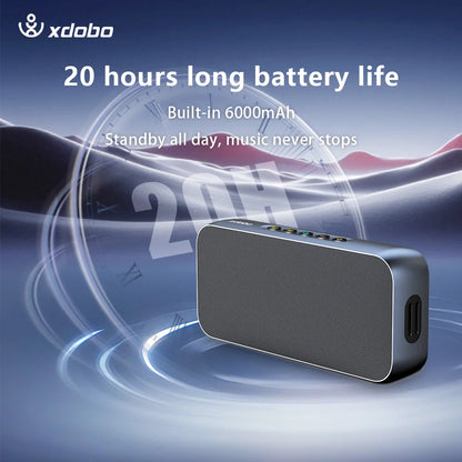 Altavoz inalámbrico XDOBO con subwoofer para el hogar, Smart TV, oficina, tableta, exterior, camping, fiestas, barra de sonido de 60 W, graves profundos, boombox