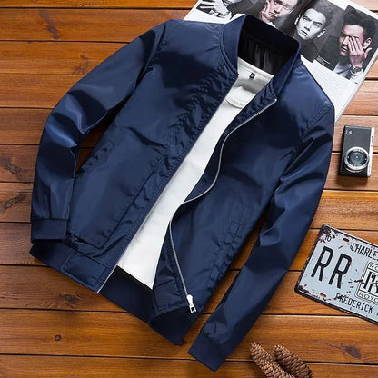 Nueva chaqueta de piloto de estilo coreano de moda para hombre, primavera 2023, corte holgado, material fino, estilo informal, chaqueta de primavera y otoño