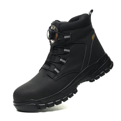 Zapatos con puntera de acero para hombre y mujer, zapatillas ligeras con puntera de acero antiaplastamiento, botas de trabajo indestructibles, calzado de seguridad para la construcción.