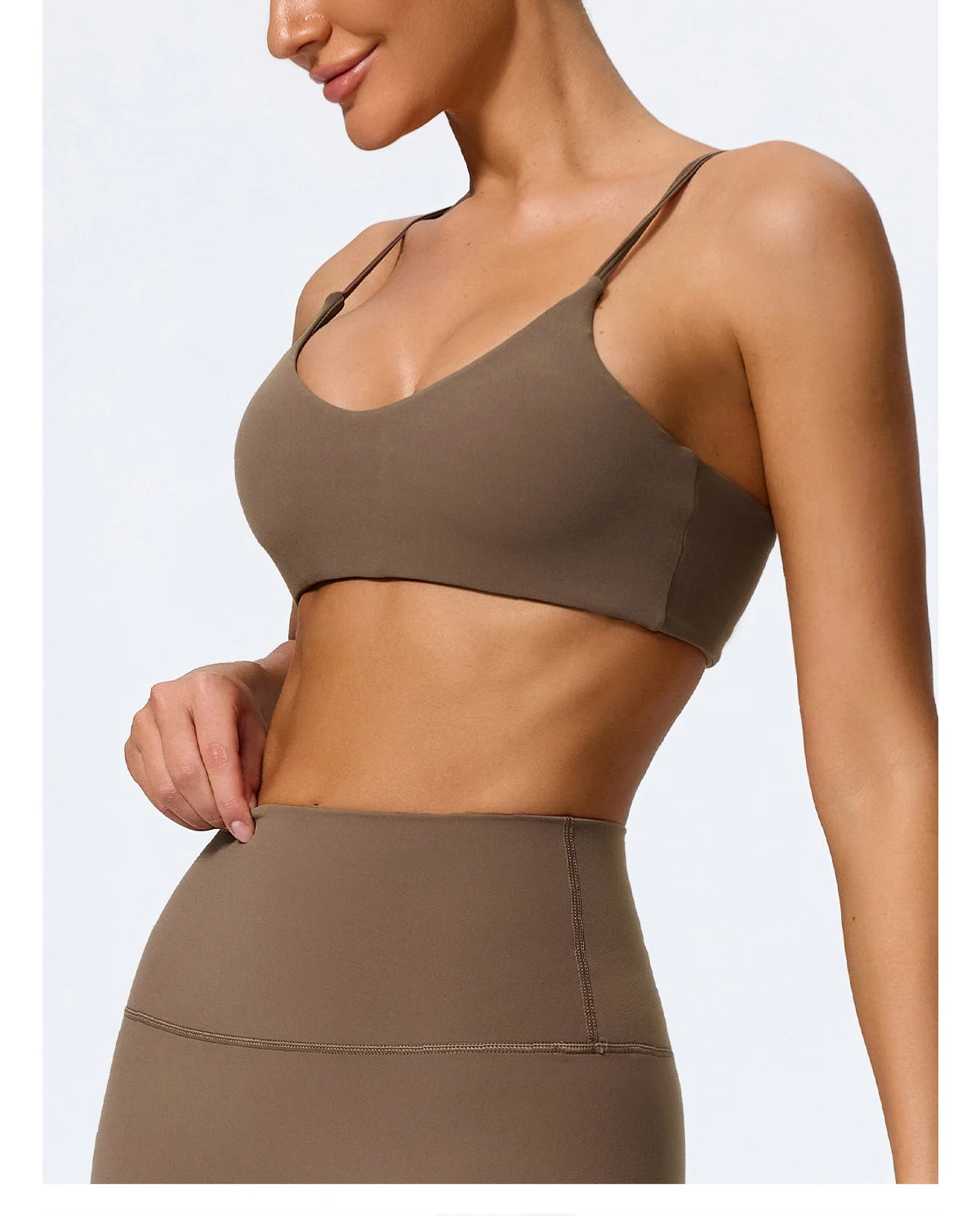 Ctenkevet - Conjunto deportivo de 2 piezas sin mangas para mujer, de verano, para gimnasio, yoga, de cintura alta, transpirable, mallas deportivas para mujer