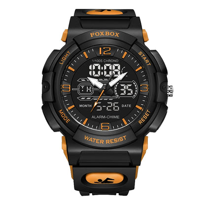 Relojes LIGE nuevos para hombre, 50 m resistentes al agua, reloj con alarma, reloj hombre, pantalla LCD dual, reloj de pulsera de cuarzo, deportivo militar, para hombre.