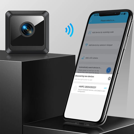 Cámara de seguridad inalámbrica WiFi 1080P HD con detección de movimiento y visión nocturna, minigrabadora de video para interiores