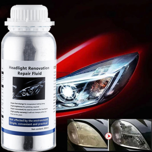 Líquido reparador de faros de coche, renovación de faros de coche, restauración, limpieza, líquido para faros de coche, pulidor de polímero, repuestos para faros de coche