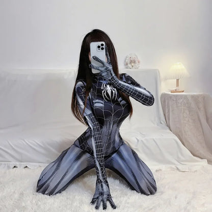 Halloween Spider Man Costume Movie Superhero Cosplay Bodysuit Suit Avengers Cosplay Venom Spider Man Corset for Women Girl Suit