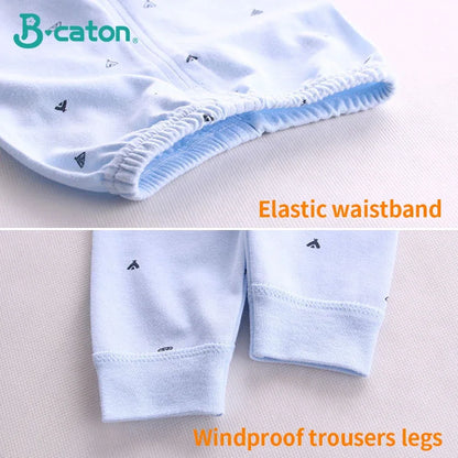 Ropa de bebé, ropa interior, camisetas y pantalones para niños, pijama para recién nacidos, conjuntos de algodón 100 % para el hogar, ropa cálida de otoño para niños y niñas.