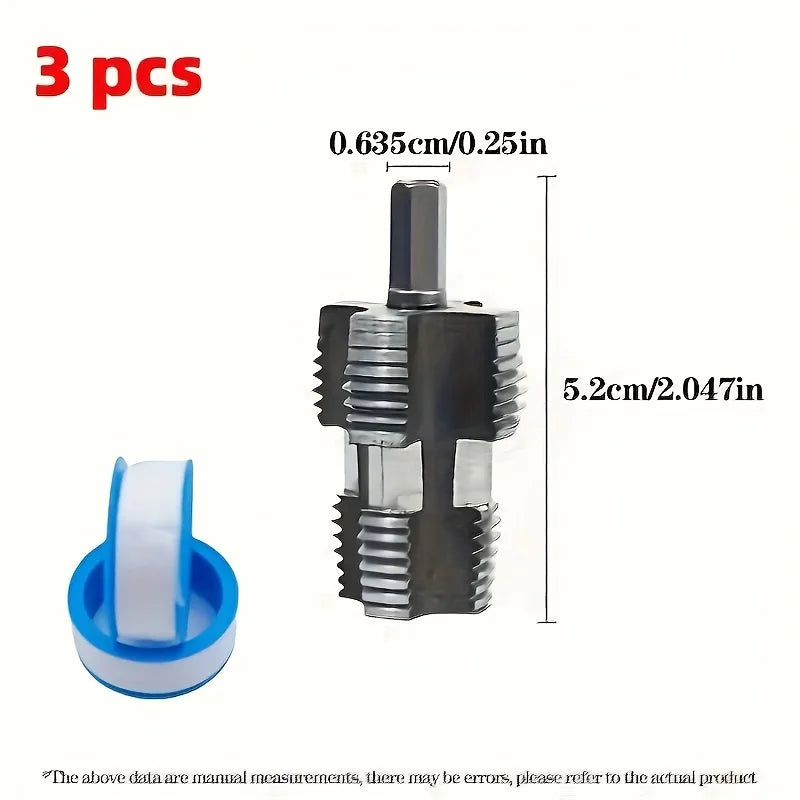Herramienta para roscar tuberías para fontaneros y tuberías PPR y PPE, una herramienta cómoda y práctica para instalar grifos y conectar tuberías.