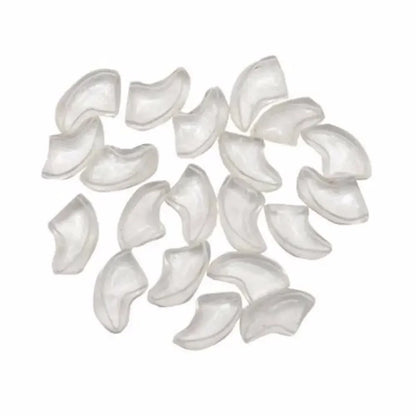 Preciosas 20 fundas de silicona suaves para uñas de gato, cubiertas adhesivas para garras de mascotas, protección para animales.