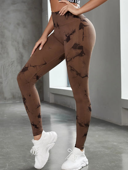 Leggings deportivas para mujer, pantalones de yoga sin costuras con estampado tie-dye de 47 colores, mallas para correr, fitness, cintura alta, para gimnasio y entrenamiento.