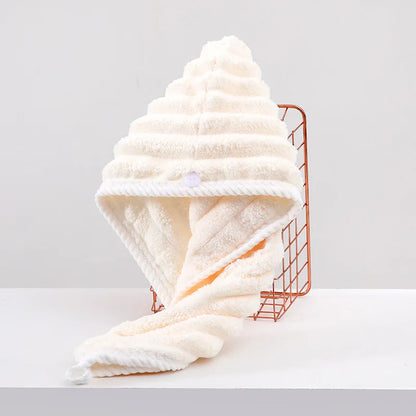 Gorro para secar el cabello para mujer, grueso y súper absorbente, gorro de secado rápido, toalla para secar el cabello.