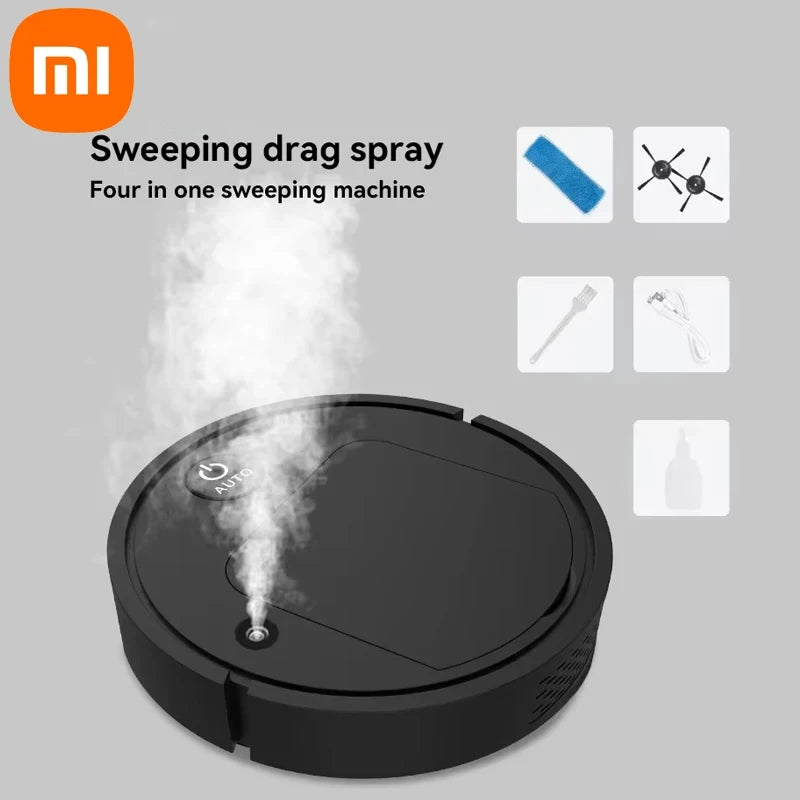 XIAOMI - Nuevo robot barredor 5 en 1, fregador y aspirador, limpieza potente, purificador de aire, pulverizador, humidificador, robot inteligente RC