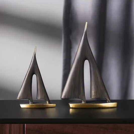 Adorno decorativo para el hogar con diseño de velero de vela suave, para sala de estar, dormitorio, escritorio, artesanía de resina, regalo