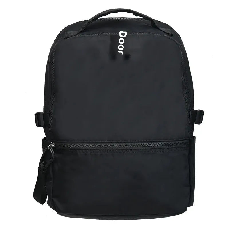 Mochila de viaje para estudiantes de secundaria y preparatoria, multifuncional, con doble hombro, para computadora de negocios, de nailon.