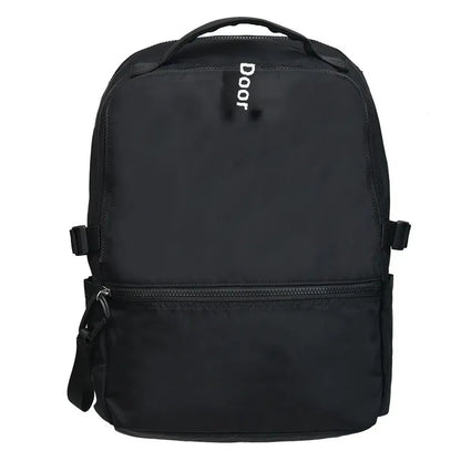 Mochila de viaje para estudiantes de secundaria y preparatoria, multifuncional, con doble hombro, para computadora de negocios, de nailon.