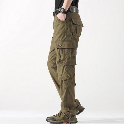 2025 Multiple pockets Tactical Cargo Pants Men Cotton Overalls Outdoor Work Trousers Big Size Hombre Clothing Camo Hiking Pants
