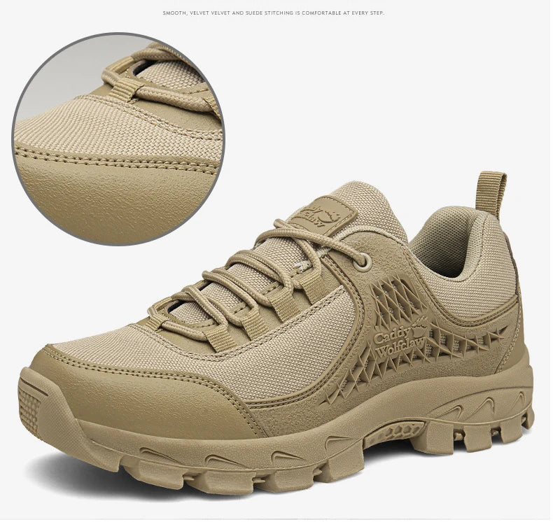 Nuevas zapatillas para hombre: calzado deportivo informal para senderismo, actividades al aire libre, entrenamiento táctico, escalada y uso militar.