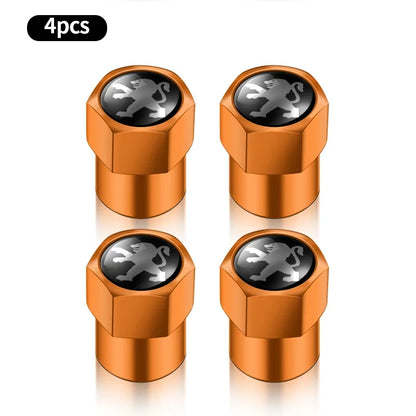 4 válvulas de vacío de acero inoxidable a prueba de explosiones para neumáticos, para Peugeot 308, 408, 508, RCZ, 208, 3008, 2008, 206, 207 y 307.