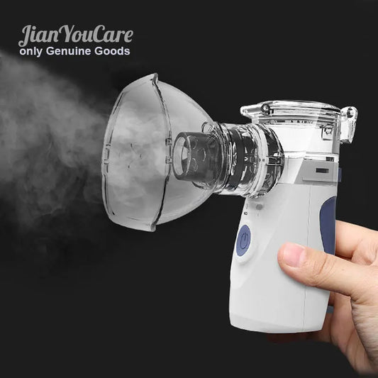Mini nebulizador de inhalación portátil de mano para el cuidado de la salud, silencioso, ultrasónico, nebulizador, recargable, automático, para niños y adultos.