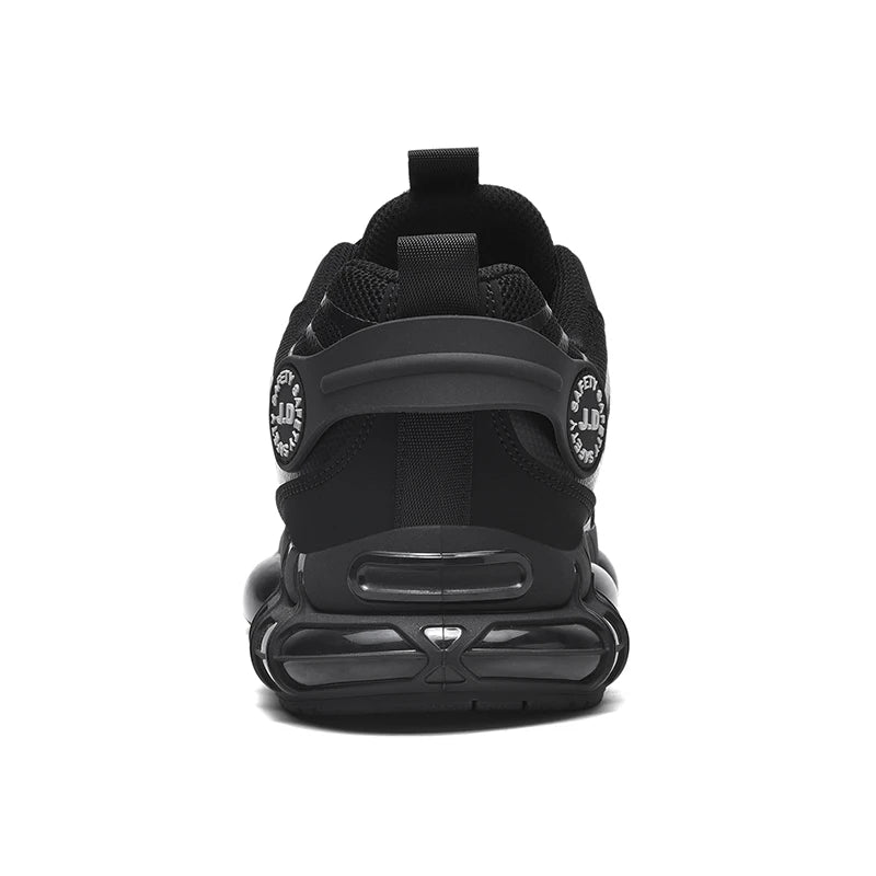 Zapatos de seguridad con puntera de acero LARNMERN para hombre y mujer, anchos, ligeros, cómodos, tipo tenis, de trabajo, coloridos.