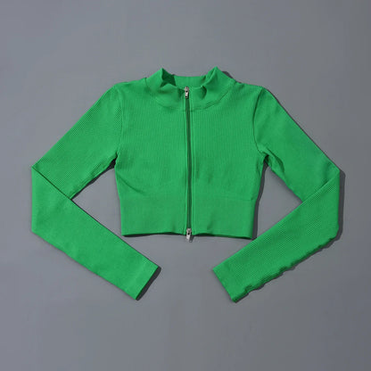 Chaqueta deportiva chaqueta deportiva mujer ropa deportiva entrenamiento y ejercicio fitness gimnasio flexiones yoga ropa deportiva fitness