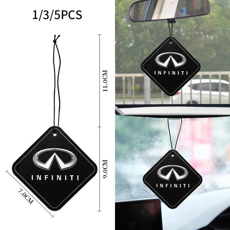 Ambientador para coche, perfume para interior de coche, colgante para espejo retrovisor con logotipo de Infiniti Q50, Q70, QX70, FX35, Q30, G37, QX60 y G35, accesorios.
