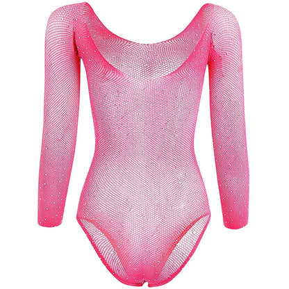 Bodys eróticos calientes, lencería sexy para mujer, diamantes de imitación para mujer, lencería sexy, medias de rejilla, trajes de cuerpo, disfraces sexys