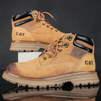 Botas de nieve para hombre, ideales para el invierno. Botas clásicas de caña alta para senderismo, con suela gruesa antideslizante y gran practicidad.