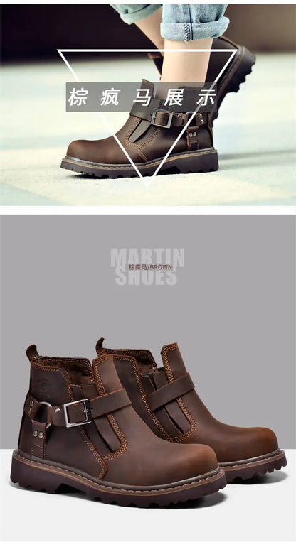 Zapatos de senderismo para hombre, botas de caza impermeables, botines tácticos de combate en el desierto, zapatos de trekking, zapatillas de trabajo de cuero para caminar para mujer