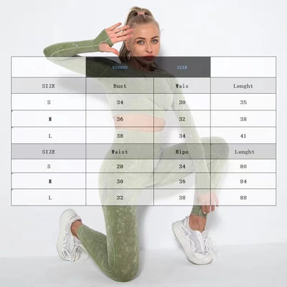 Conjunto de gimnasio con top corto sin costuras para mujer, conjunto de entrenamiento de yoga, ropa deportiva, leggings push up, chándal