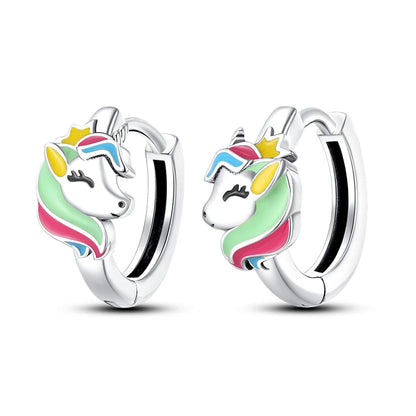 Pendientes de plata de ley 925 con diseño de mariposa, abeja, mariquita y flor de arcoíris para mujer, joyería de moda para fiestas de cumpleaños, regalos