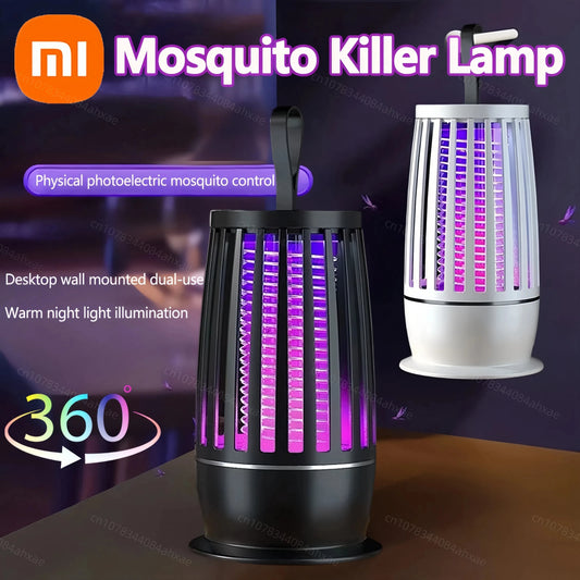 Lámpara antimosquitos Xiaomi, repelente de insectos, recargable por USB, para exteriores, silenciosa, potente, antimosquitos, eléctrica