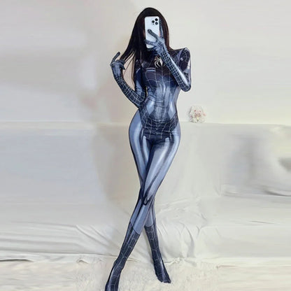 Halloween Spider Man Costume Movie Superhero Cosplay Bodysuit Suit Avengers Cosplay Venom Spider Man Corset for Women Girl Suit