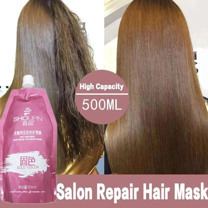 Mascarilla capilar mágica de queratina para cabello maltratado. 5 segundos. Repara el cabello dañado y encrespado. Suaviza, nutre y alisa. Cuidado capilar.