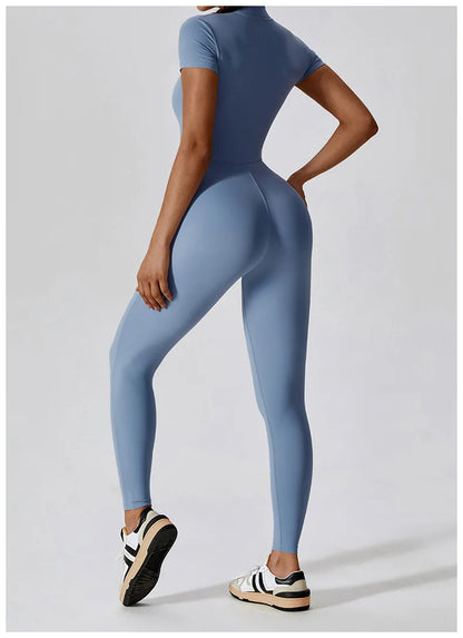Conjunto de yoga de verano para mujer, ropa deportiva para entrenamiento, mono de gimnasio, mono deportivo siamés para mujer