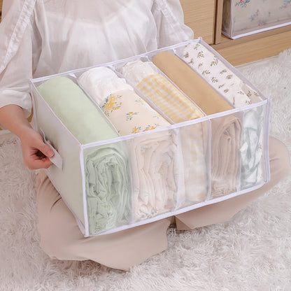 Caja de almacenamiento y clasificación de ropa de cama y sábanas