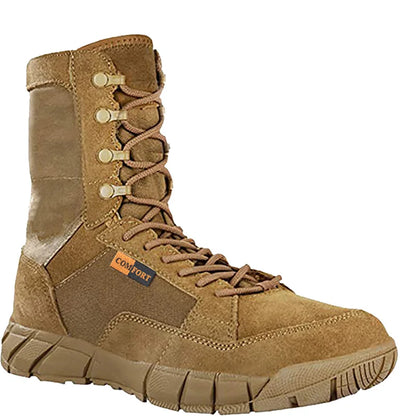 Botas tácticas ligeras para hombre, botas de combate, entrenamiento, con cordones, impermeables, para actividades al aire libre, senderismo y transpirables.