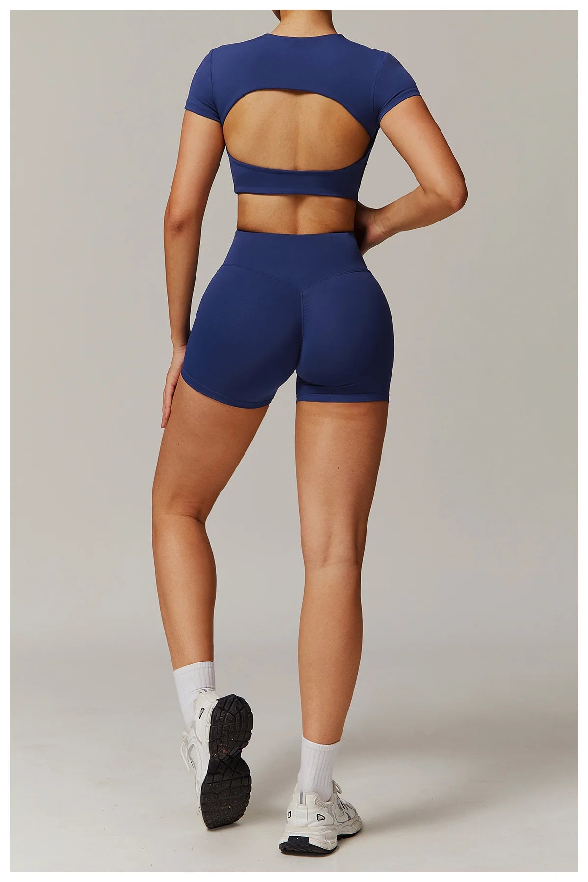 Women's Tracksuit 2PCS Yoga Sets Sportswear Workout Fitness Long Sleeved Sports Bra High Waist Leggings Gym Clothing Sports Suit