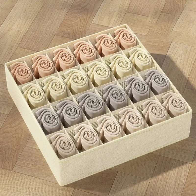 Caja de almacenamiento para ropa interior, sujetadores y calcetines, armario organizador con cajones, calcetines, bufandas y ropa interior.