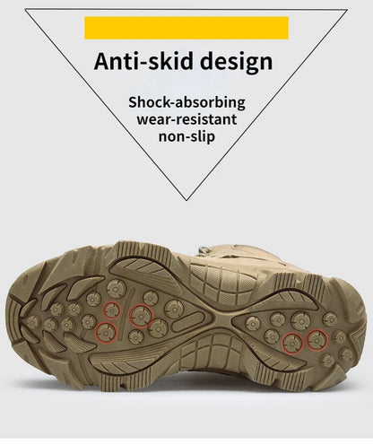 Botas tácticas de plataforma para hombre, botas militares de fuerzas especiales, calzado de campo ligero y antideslizante para exteriores, zapatillas para hombre