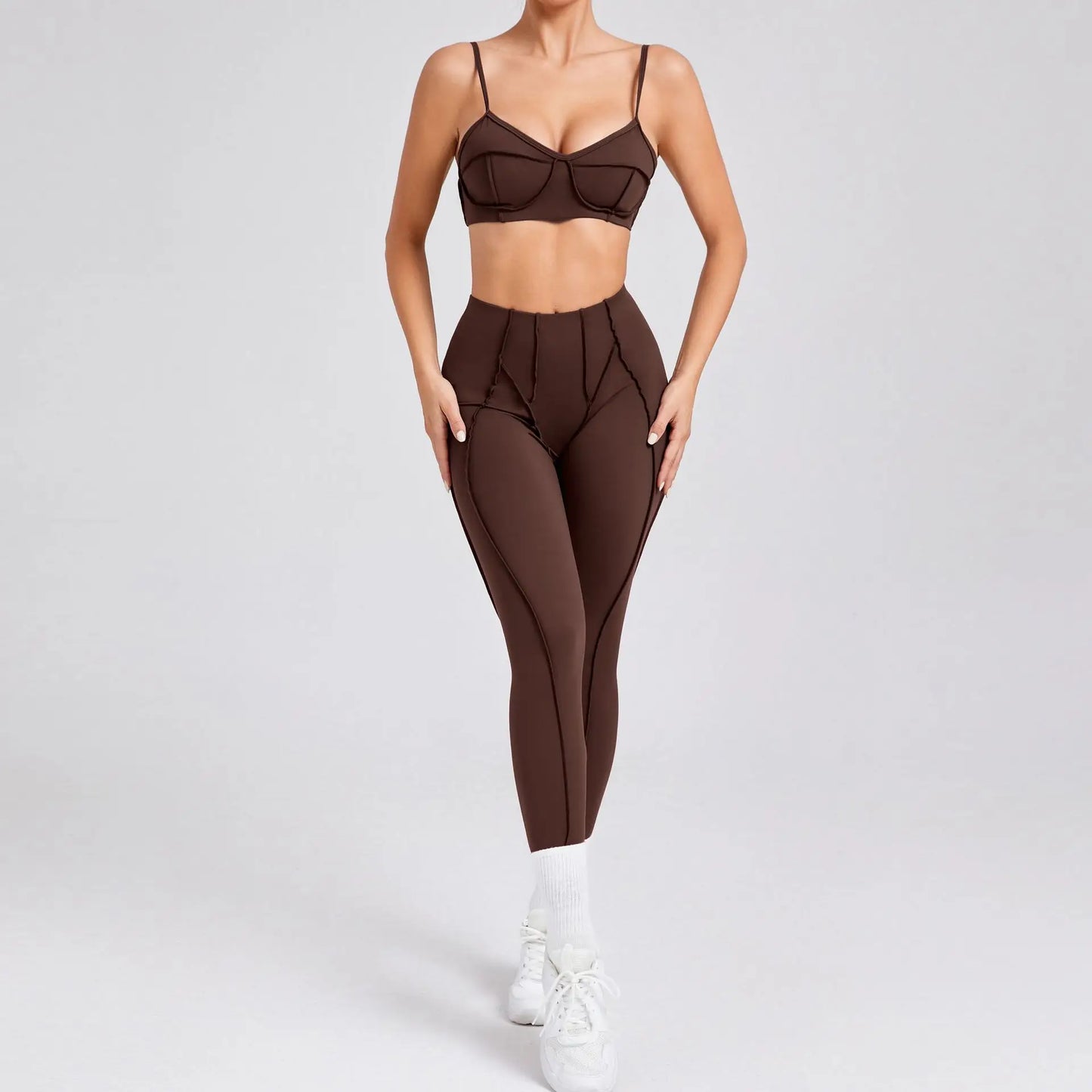 2025 New Yoga Set  2Pcs Sports Suit Women Sexy Workout Bra Suit Running Gym High Waist Legging Quick Dry Tight Yoga Clothing