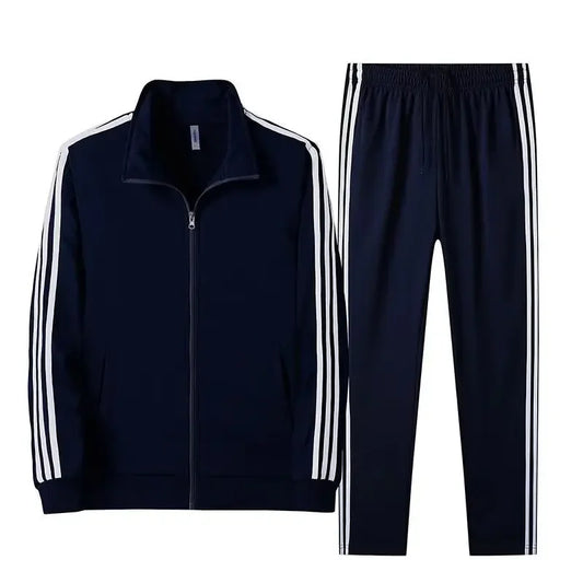 Conjunto deportivo para pareja, de manga larga y cuello alto, para correr, primavera y otoño, corte ajustado, versátil, popular, para correr por la mañana, dos piezas