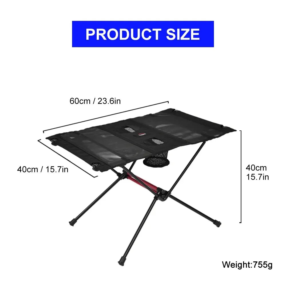 Mesa plegable para acampar al aire libre, para picnic turístico, cenas plegables, muebles de viaje, suministros de equipo, turismo, pesca al aire libre