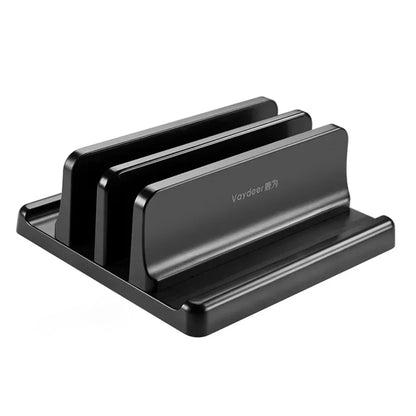 1 soporte vertical para portátil, ajustable, para tableta, teléfono, de plástico, para escritorio, almacenamiento de ordenador portátil, accesorio que ahorra espacio.